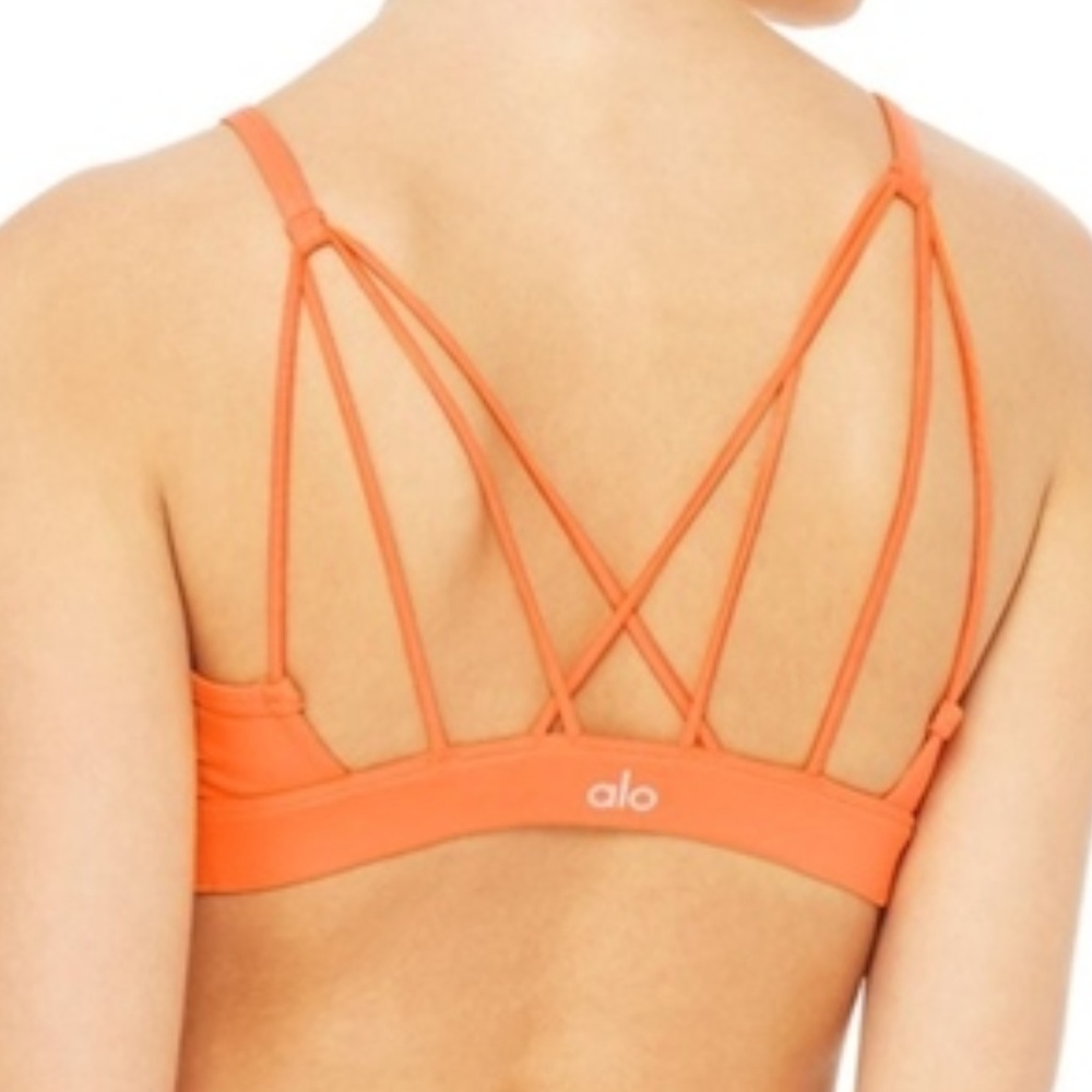 Alo yoga Glow Bra-bright orange